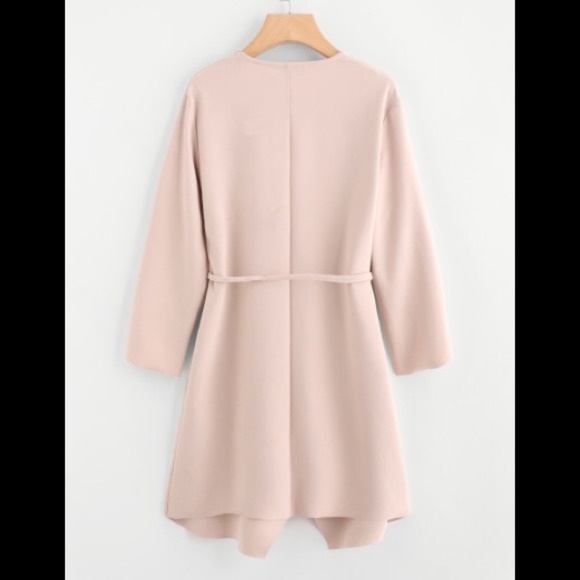 Blush Draped Over-Coat - Picture 4 of 4